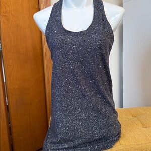 Lululemon Black Speckled Racerback Tank – Size 10